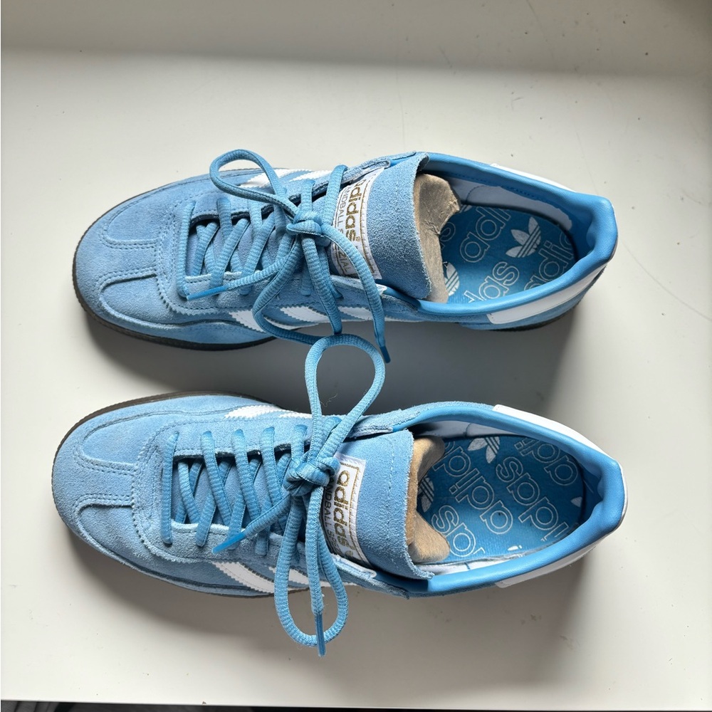 adidas Spezial Light Blue White Suede Sneakers - Picture 3 of 6